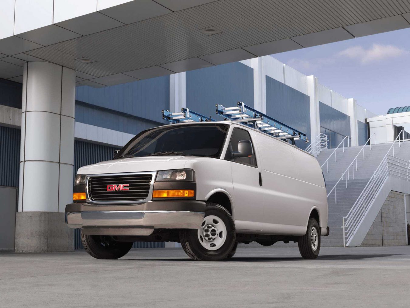 cargo van with ladder racks